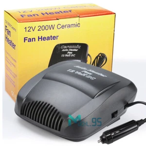 12V Car Ceramic Heater Portable Electric Heating Fan Defogger Defroster Demister - Picture 1 of 24