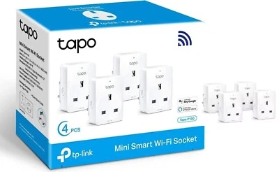 TP-Link Tapo Smart Plug Wi-Fi Outlet Works with Google, Amazon Alexa Pack of 4 - Image 1 of 4