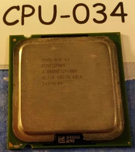 CPU034- SL7J6 Intel Pentium 4 530 3GHz/1M/800MHz Socket 775 Processor - Used - Picture 1 of 1