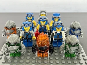 🔥 LEGO Power Miner Minifigure Lot Miners Rock Monster Firax Glaciator Boulderax - Picture 1 of 18