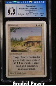 Unlimited Farmstead CGC 9.5 (9053) Magic MTG - Picture 1 of 2