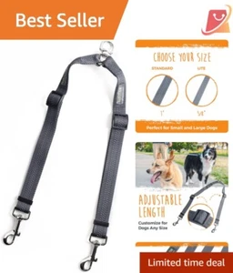 Waterproof Adjustable Dual Leash for Dogs – Reflective for Maximum Safety - Picture 1 of 11