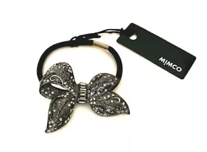 CORBATA DE PELO MIMCO DANDY BOW PONY EN CRISTAL A REACCIÓN NUEVA CON ETIQUETAS PRECIO DE VENTA SUGERIDO POR EL FABRICANTE $59.95 - Imagen 1 de 1