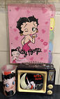 Vandor Betty Boop Sitting On Moon Tv Collectible Tin & Cup & 5 Dividers