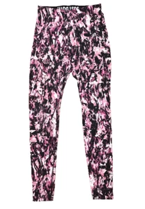 NIKE Leggings Tights Pink & Black Camo Print Training Gym Size S - Picture 1 of 8