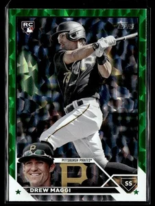 Aggiornamento Topps 2023 Green Foil Drew Maggi Rookie /499 Pirates #US26 - Foto 1 di 2