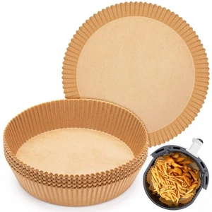 100pcs Air Fryer Disposable Paper Liner, 7.9inch Non-Stick Air Fryer Parchmen... - Picture 1 of 7