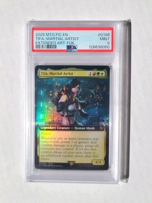 MTG Tifa, Martial Artist Extended FOIL PSA 9 MINT 2025 Final Fantasy Card #0188 - Image 1 of 4