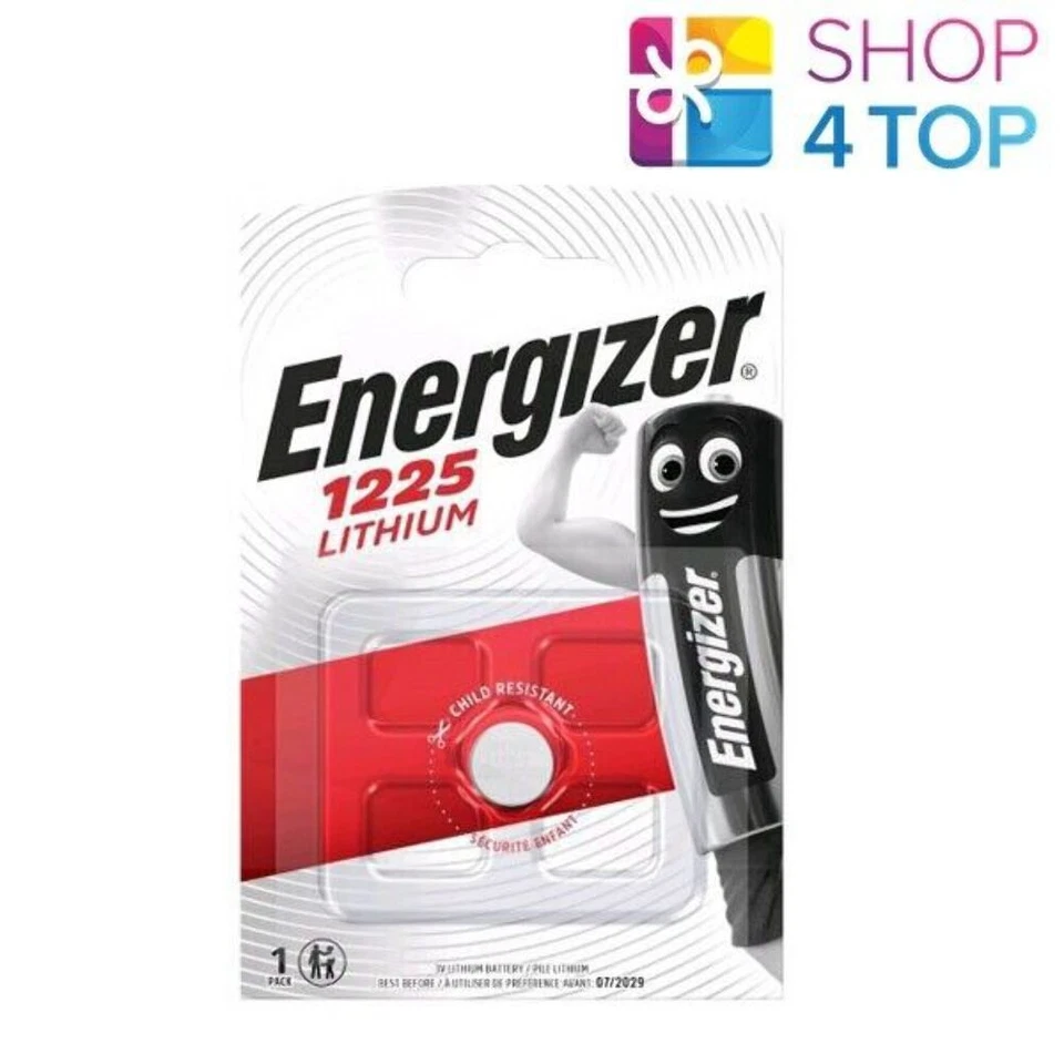 Energizer Br1225 Lithium Battery Blister Pack 3V Button Cell Exp 2031 New - Image 1 of 1