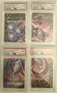 PSA 10 and one 9 Mewtwo V Union Pokemon SWSH 159-162 Special Collection Full Set - Picture 1 of 2