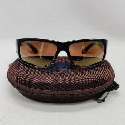 MAUI JIM World Cup MJ266-01 64mm Brown Fade Wrap Polarized Sunglasses Italy - Image 1 of 4