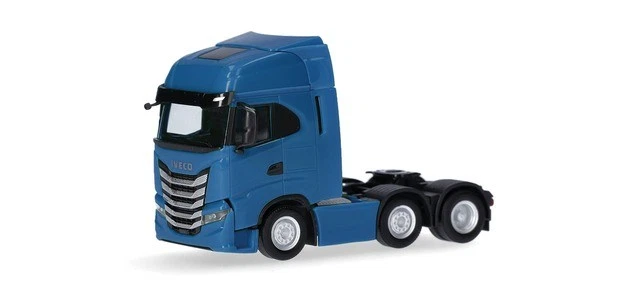Herpa 317122-003 - 1:87 Iveco S-Way Trattore 3 Assi (6x2), Blu Traffico - Nuovo - Immagine 1 di 1