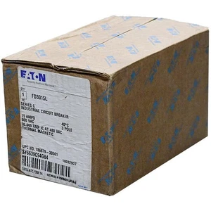 FD3015L Cutler Hammer 15A 600V 3P Circuit Breaker -New  -SES - Picture 1 of 2