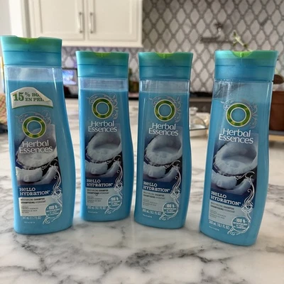 4 Lot Clairol Herbal Essences HELLO HYDRATION Moisturizing Shampoo Coconut - Image 1 of 4