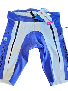 NWT GARNEAU Cycle SHORTS Womens Purple/White Padded  MED - Picture 1 of 5