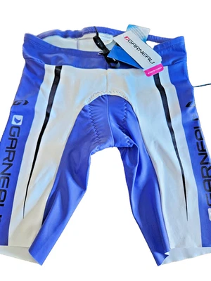 NWT GARNEAU Cycle SHORTS Womens Purple/White Padded Large - Image 1 of 4