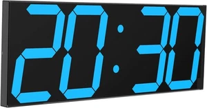 LED Large Digital Wall Clock, Oversize Wall Clock with 6” Numbers, Remote Con... - Picture 1 of 7