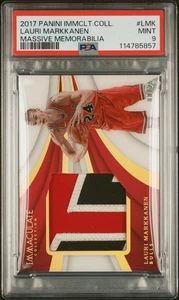 Parche de recuerdos Panini Immaculate Massive 2017 Lauri Markkanen Rookie 25 PSA 9 - Imagen 1 de 2