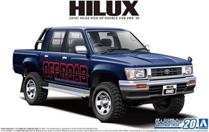 Aoshima 06217  Toyota LN107 Hilux Pick Up Double Cab 4WD '94. 1/24 scale Kit - Picture 1 of 7