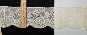 Vintage/Antique, Beige, Cotton Leavers Lace, 4½ yards - Picture 1 of 2