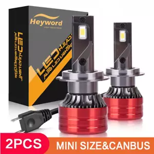 Heyword 2Pcs 160W 24000LM H4 H7 H11 9005 9006 H1 LED Headlight Bulbs 6000K - Picture 1 of 16