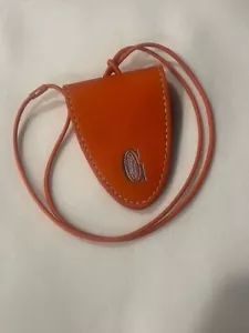 GOYARD CHN 120200 Magnetic clip Chevroches Calfskin ORANGE Croc Universel - Picture 1 of 8