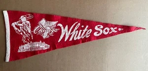 Chicago White Sox 28.5 x 10 Pennant MLB Baseball Vintage 1960 - Picture 1 of 17