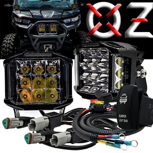 5" Side Emitting LED Bumper Light Bar DRL + Wire Harness Kit for Can-Am X3 Sport - Picture 1 of 8