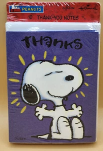 Hallmark Peanuts SNOOPY 10 tarjetas "Gracias, realmente me hiciste sentir especial" NUEVO - Imagen 1 de 5