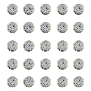 25 PACK LIQUID FILLED PRESSURE GAUGE 0-5000 PSI, 1.5" FACE, 1/8" NPT BACK MOUNT5 - Picture 1 of 3