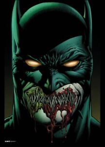 Batman Scary Cover Poster Multicolor