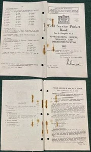 1943 WAR OFFICE, 17th March, FIELD SERVICE POCKET BOOK Part 1 Pamphlet No 4. 24p - Picture 1 of 1