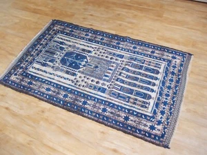150 X 86 cm Ein Alt und gut erhaltener Orientteppich Afghanistan W auf W - Bild 1 von 24