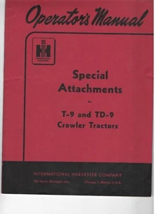 Trattori cingolati INTERNATIONAL T-9 e TD-9 attacchi speciali 1001298 R1 53 - Foto 1 di 3