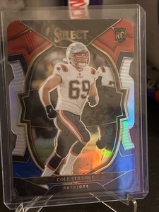 2022 Panini Select - Concourse Red and Blue Prizm Die-Cut #91 New England...