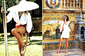 1989 Ellen von Unwerth moda 12 páginas editorial revista - estilo para ir - Imagen 1 de 6