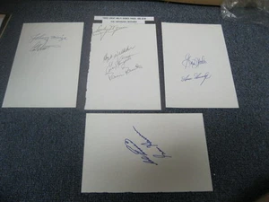 Early Wynn Hoyt Wilhelm Enos Slaughter & More Autographed Page PSA Pre Certified - Picture 1 of 6