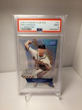 2000 Stadium Club Triumvirate 3x3 ILLUMINATOR Greg Maddux - PSA 9