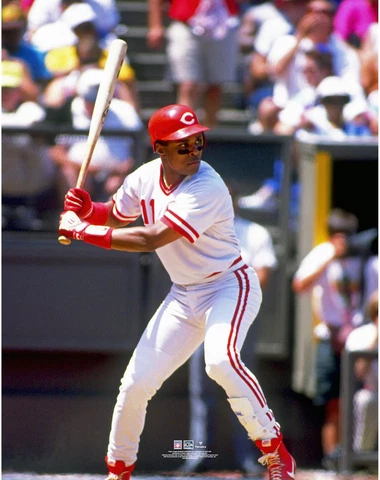 Barry Larkin Cincinnati Reds Unsigned Prepares to Bat Photograph Cover