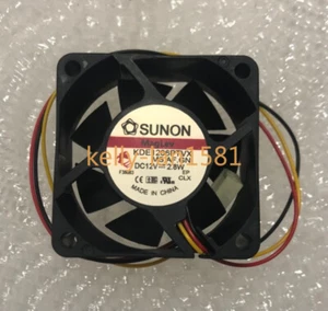 100% Test 1pc SUNON KDE1206PTVX 12V 2.8W 6025 6CM 2-wire Cooling Fan - Picture 1 of 1