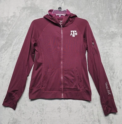Chaqueta Texas A&M Aggies Para Mujer Talla Mediana Granate Ligera Sudadera con Capucha Cremallera Coliseo Foto 1 de 4
