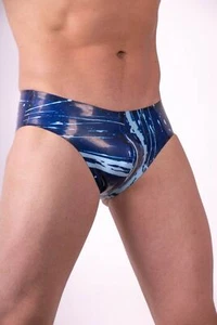 Polymorphe Mens Latex Briefs Bleached Rubber Underwear UN-015ASKIN 5 - Picture 1 of 11