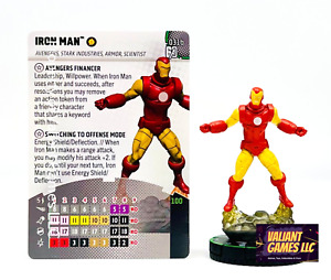 Marvel Heroclix Pre-Order Iron Man #031b  w/ Card Avengers 60th Anniversary