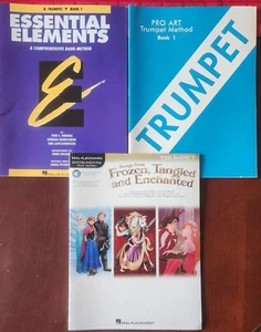 Trumpet Music Books Inc Disney's Frozen, Tangled & Enchanted Lot Of 3 Books NEW - Picture 1 of 3