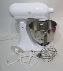KitchenAid Stand Mixer KSM90 White 4.5 Quart Ultra Power Cleaned & Serviced - Picture 1 of 6