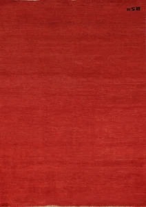 Luxurious Gabbeh Solid Design Wool Modern Accent Rug - Brand New 4x6 ft - Picture 1 of 18