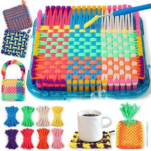 DIY Weaving Loom Kit for Kids & Adults - 224 Craft Loops Ages 5-13 - Picture 1 of 9