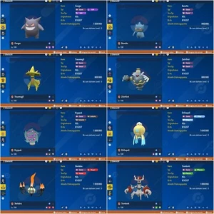 Geister Set Lvl 100 EV Set Pokemon Karmesin und Purpur - Bild 1 von 44