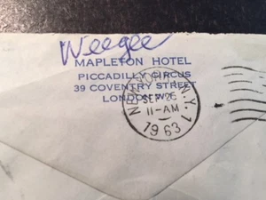 WEEGEE (ARTHUR FELLIG) FOTÓGRAFO FIRMADO A MANO SOBRE LONDRES - Imagen 1 de 2