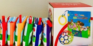 Soft & Fun Baby & Toddler Educational Crinkle Books & Teething Ball Set - Picture 1 of 12